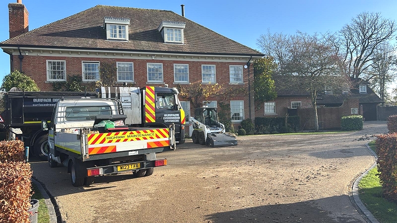 driveway tar and chip surface dressing Somerset